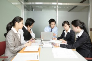 asian office workers