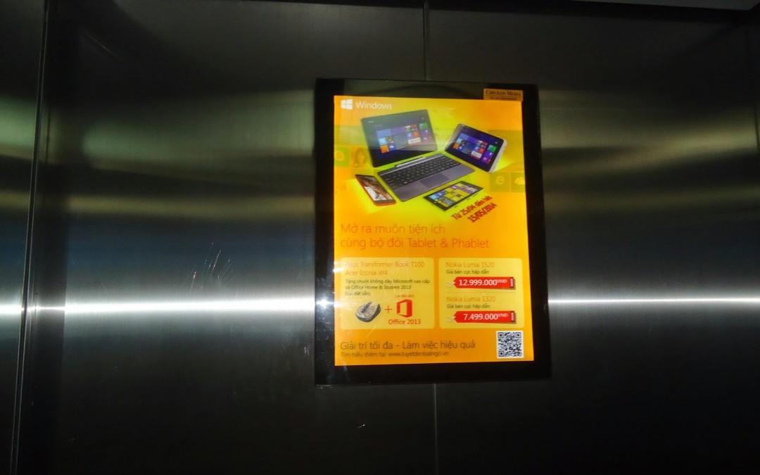 Quảng cáo trong thang máy