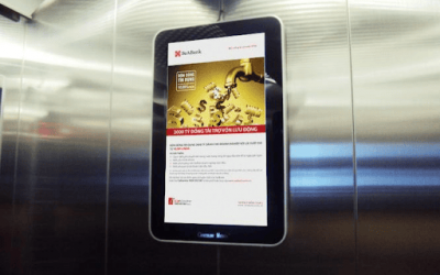 Những ưu điểm của quảng cáo Frame trong thang máy
