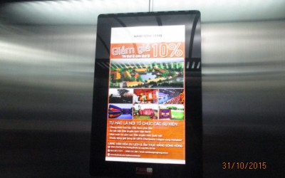 Bảng giá quảng cáo poster frame trong thang máy HCM