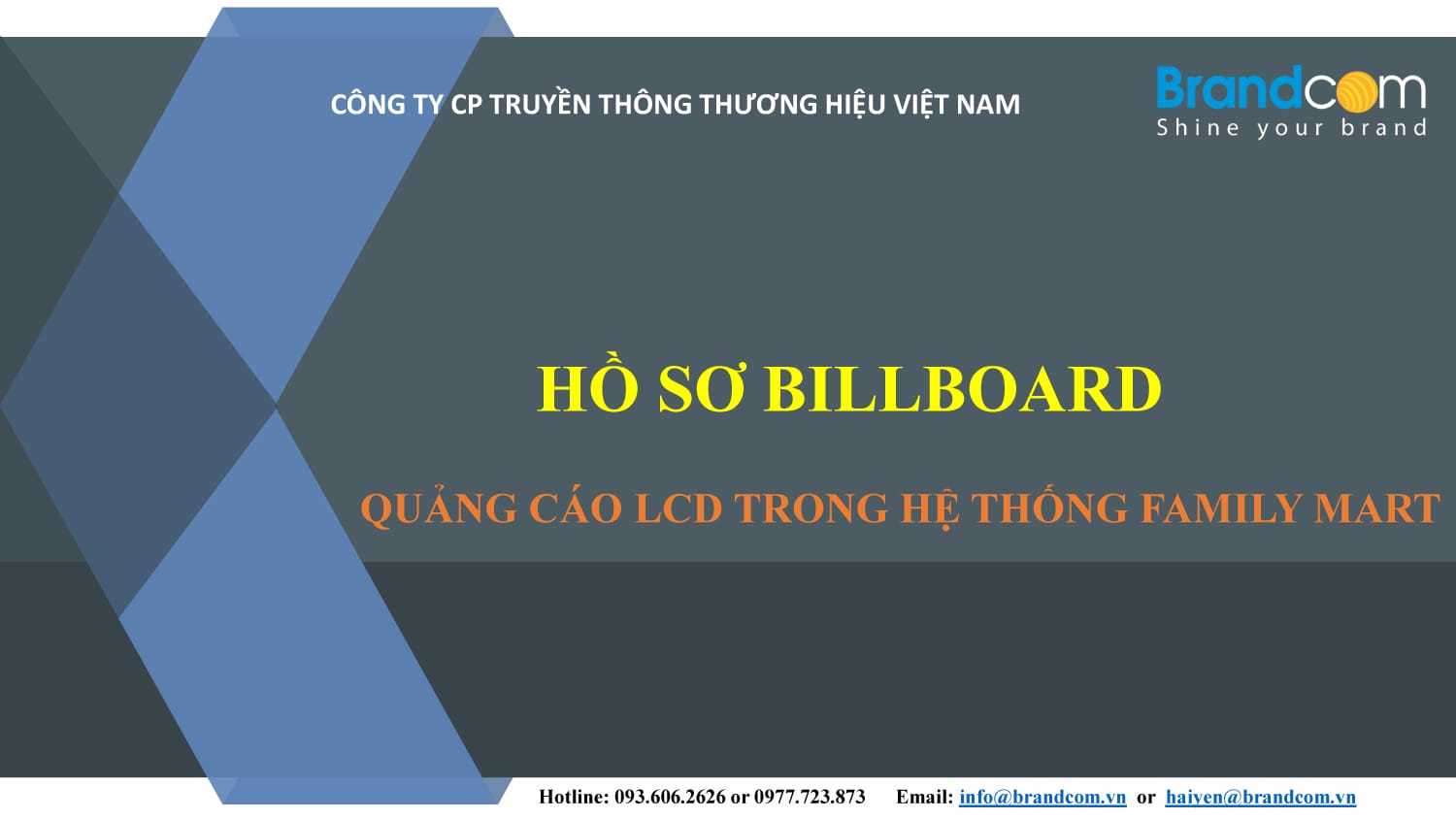 Quảng cáo LCD tại Family Mart 2026 mới nhất