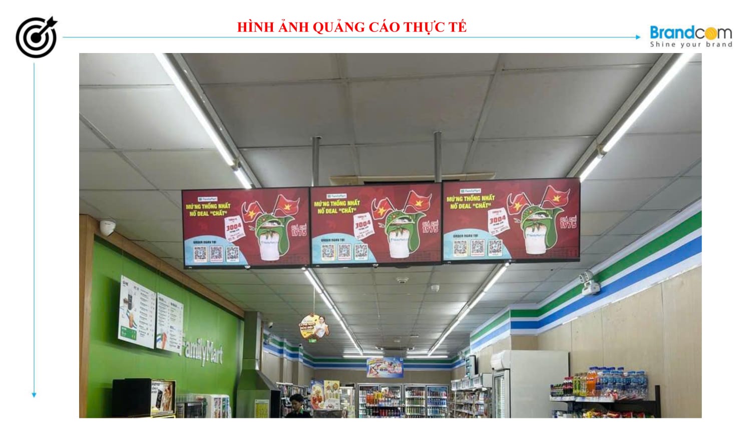 Quảng cáo LCD tại Family Mart 2026 mới nhất