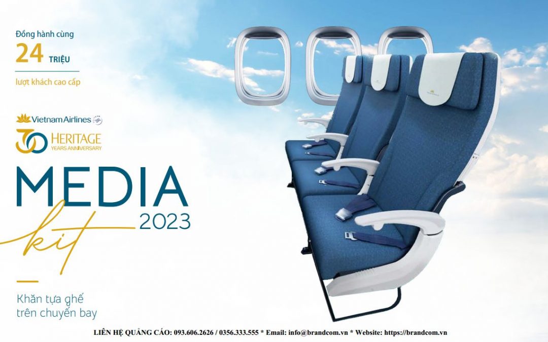 Quảng cáo khăn tựa ghế trong các chuyến bay