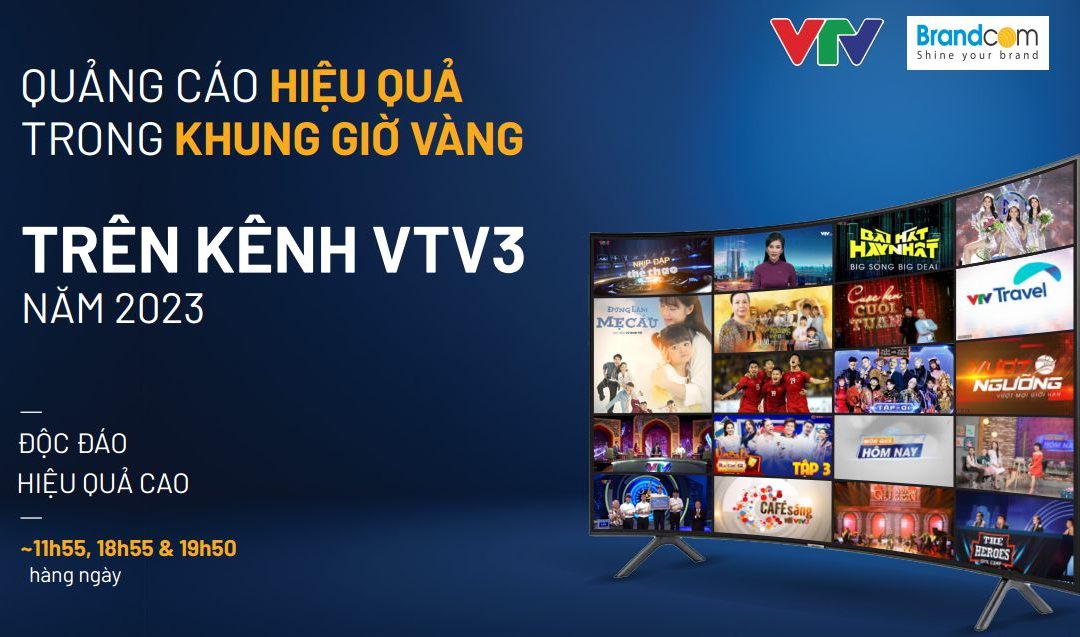 Quảng cáo Pop-up trong khung giờ vàng trên kênh VTV3