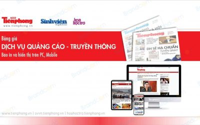 Bảng giá quảng cáo báo Tiền Phong online