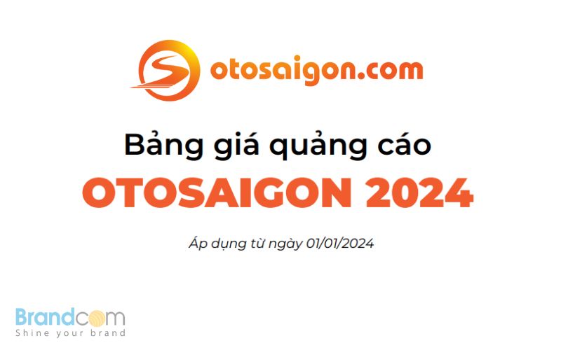 Bảng giá quảng cáo trên Otosaigon.com cập nhật năm 2024