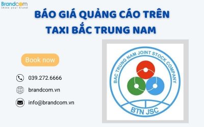 Báo giá quảng cáo trên taxi Bắc Trung Nam tại Thanh Hóa