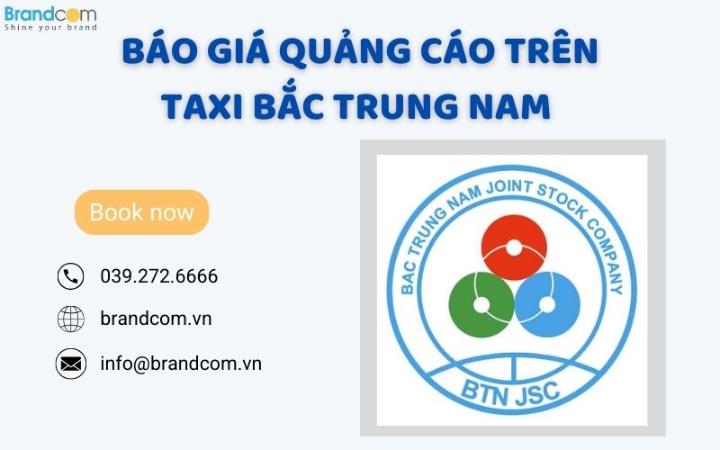 Báo giá quảng cáo trên taxi Bắc Trung Nam tại Thanh Hóa