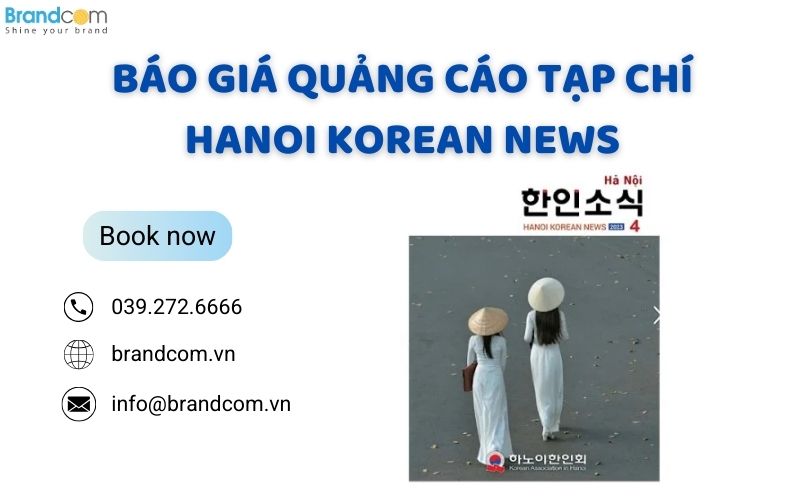 Bảng giá quảng cáo Tạp chí tiếng Hàn Quốc tại Việt Nam
