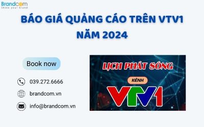 Quảng cáo trên VTV1: Giá quảng cáo trên các chương trình của VTV1