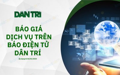 Bảng giá PR bài viết trên báo Dân Trí