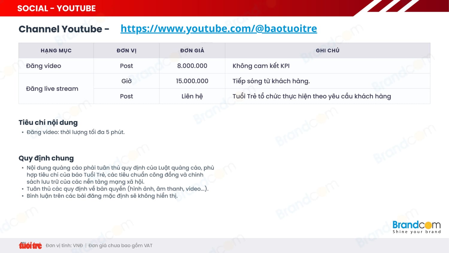 Bảng giá quảng cáo báo Tuổi trẻ Online 2026 mới nhất