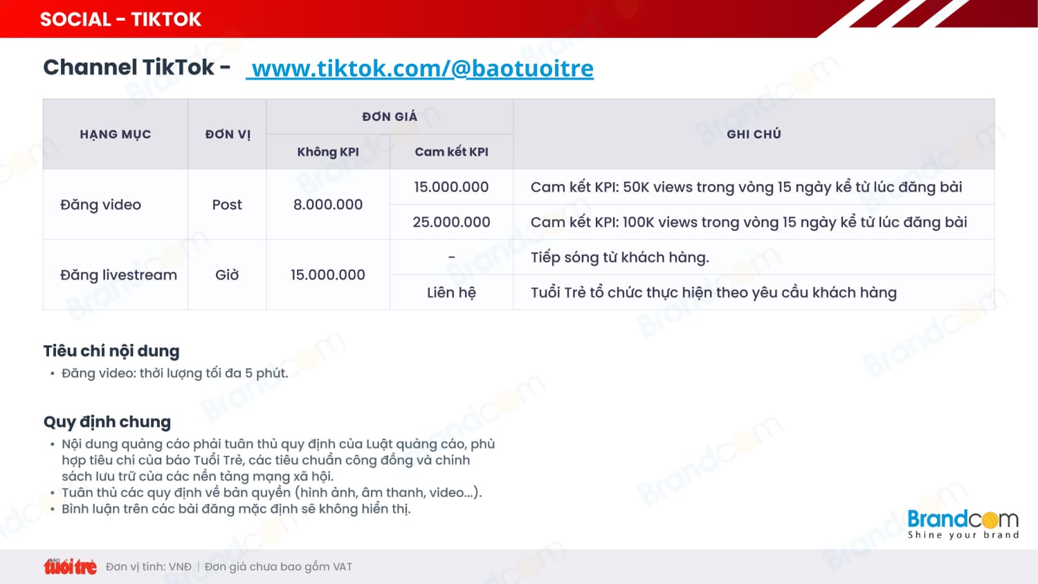 Bảng giá quảng cáo báo Tuổi trẻ Online 2026 mới nhất