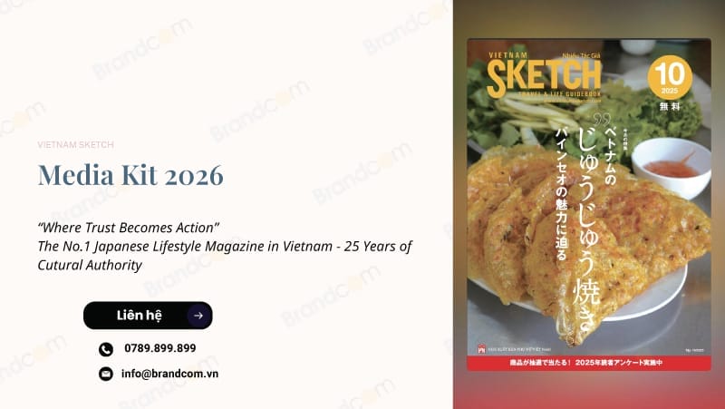Bảng giá quảng cáo Tạp chí Vietnam Sketch 2026