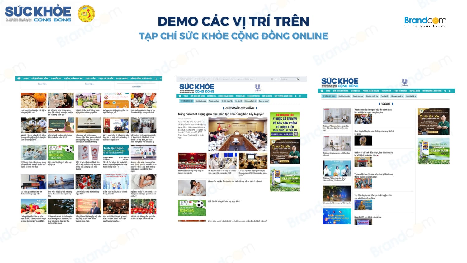 Bảng giá quảng cáo Tạp chí Sức Khỏe Cộng Đồng năm 2026 mới nhất