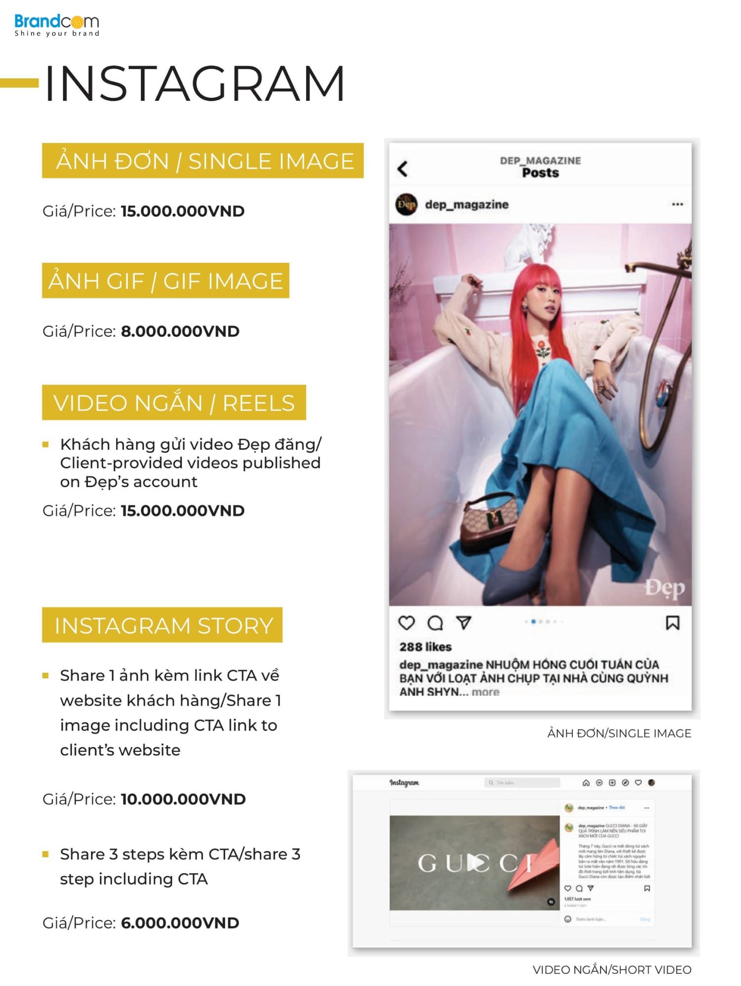 Bảng giá quảng cáo trên Tạp chí Đẹp 2026 mới nhất