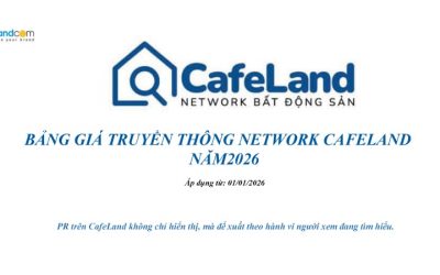Bảng giá quảng cáo trên trang Cafeland 2026 mới nhất
