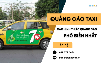 Quảng cáo taxi: các hình thức quảng cáo phổ biến nhất