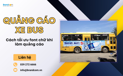 Quảng cáo xe bus: cách tối ưu font chữ khi làm quảng cáo