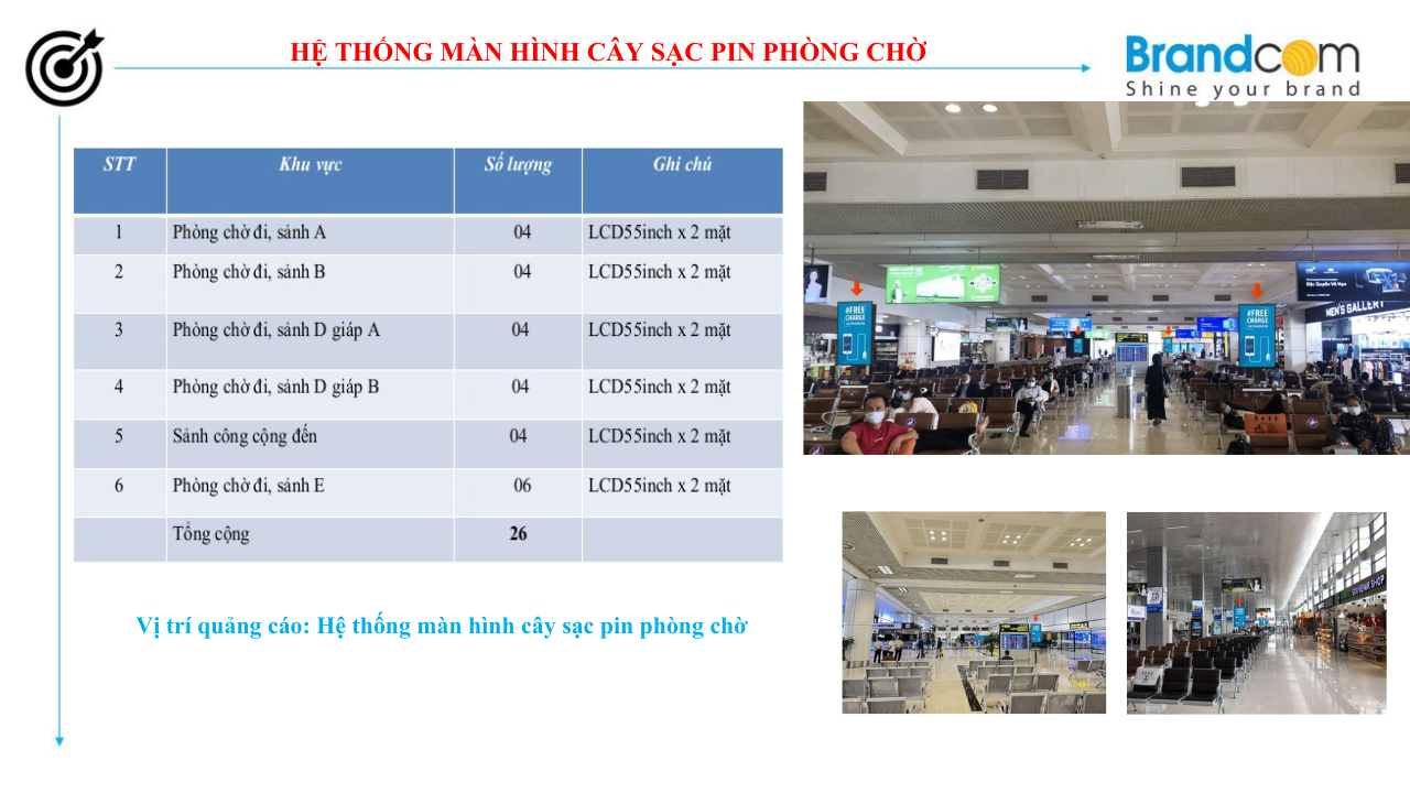 Quảng cáo màn hình tại sân bay Nội Bài - Màn hình LED (phần 3)