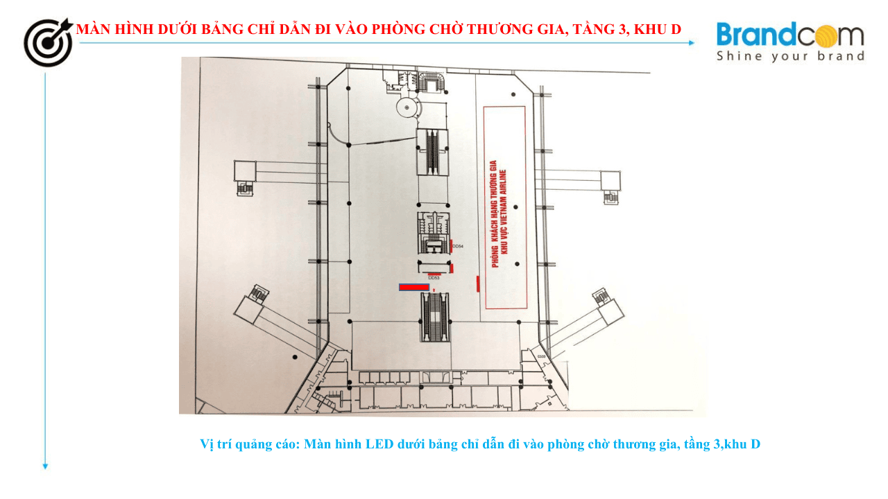 Quảng cáo màn hình tại sân bay Nội Bài - Màn hình LED các khu vực (phần 6)
