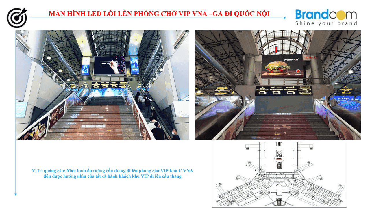 Quảng cáo màn hình tại sân bay Nội Bài - Màn hình LED (phần 3)