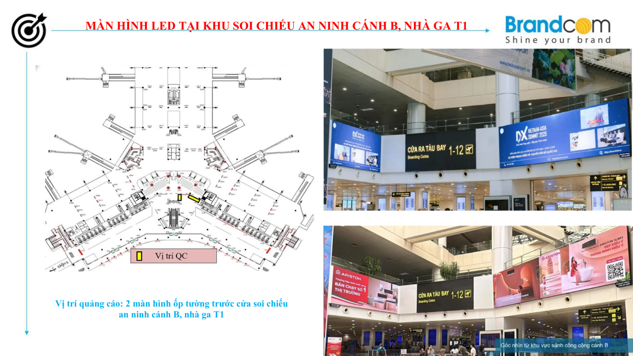 Quảng cáo màn hình tại sân bay Nội Bài - Màn hình LED (phần 3)