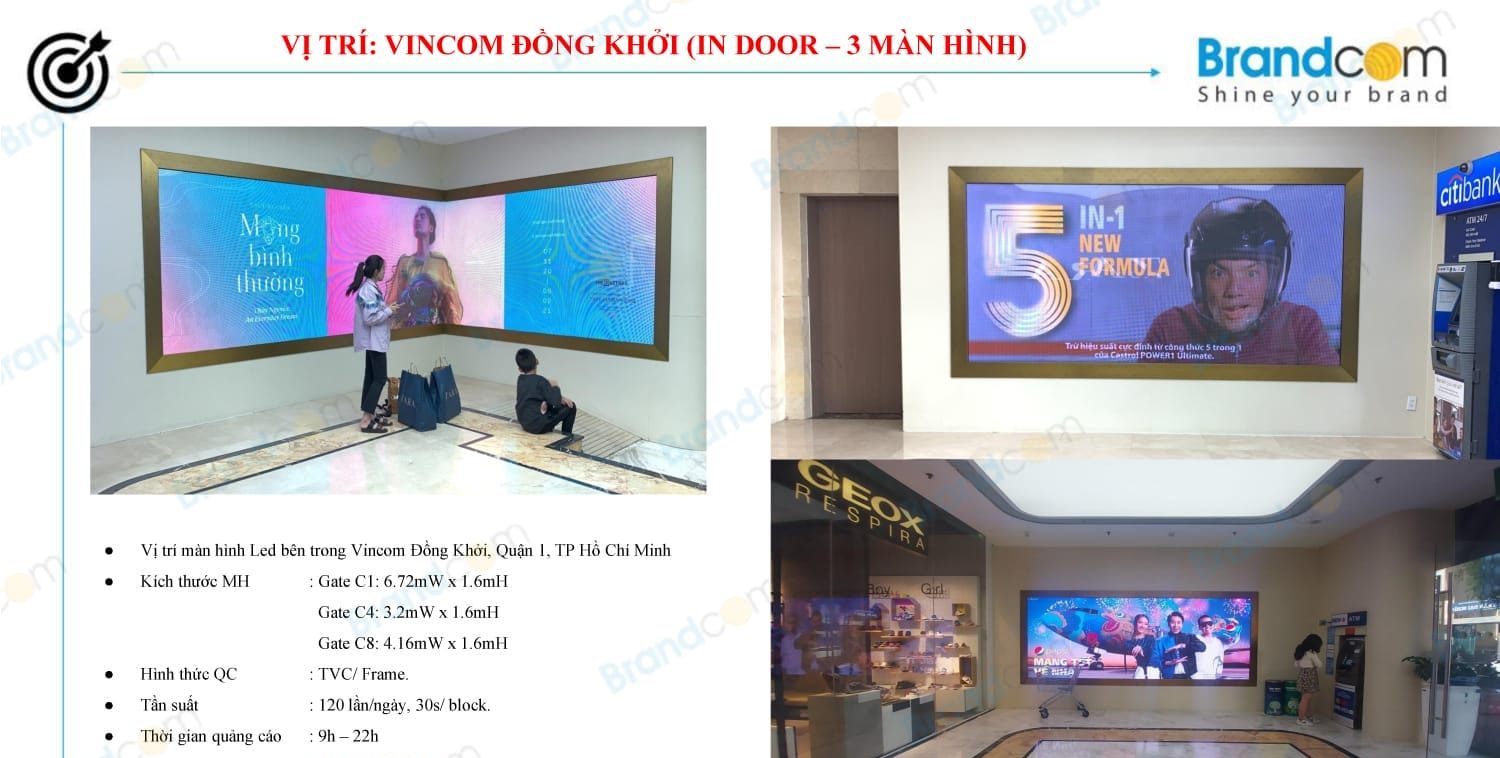 Báo giá quảng cáo màn hình LED tại trung tâm thương mại 2026 mới nhất