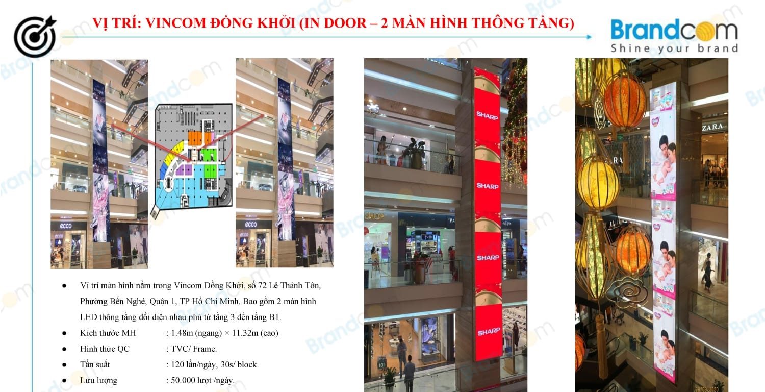 Báo giá quảng cáo màn hình LED tại trung tâm thương mại 2026 mới nhất