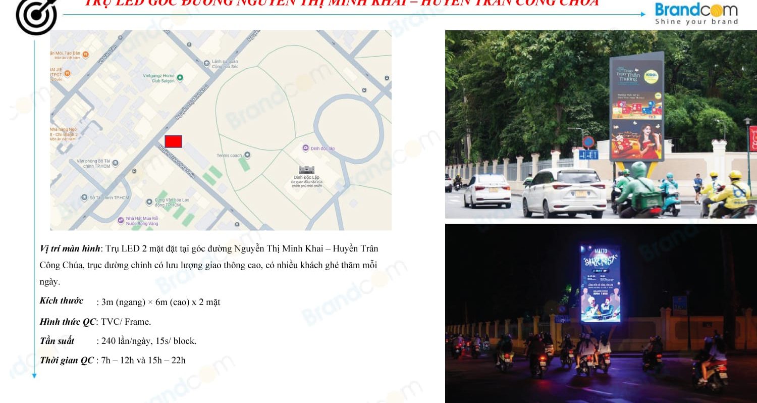 Báo giá hệ thống quảng cáo trụ LED khu vực TP Hồ Chí Minh 2026