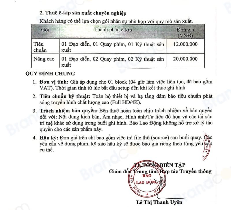 Báo giá quảng cáo Media trên báo Lao Động 2026 mới nhất