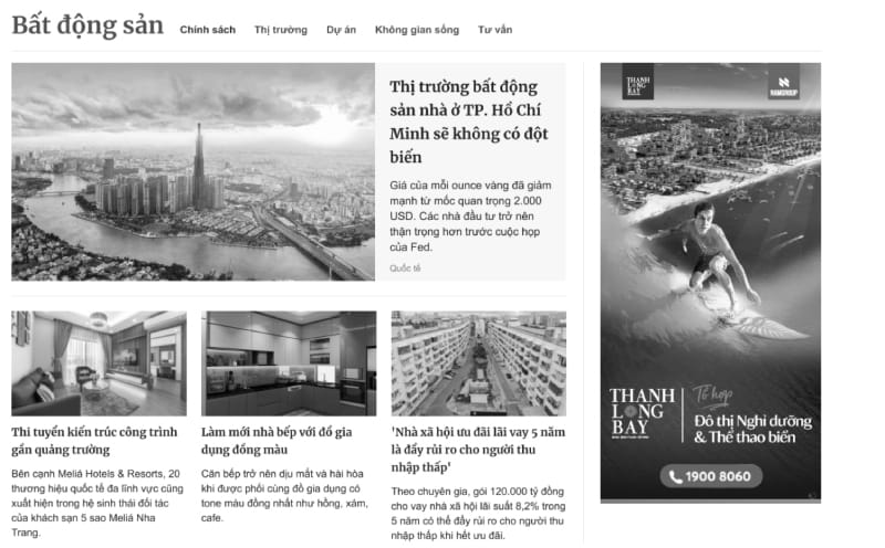 Báo giá quảng cáo chuyên mục Bất động sản báo VnExpress 2026 mới nhất