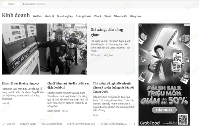 Báo giá quảng cáo chuyên mục Kinh doanh báo VnExpress 2026 mới nhất