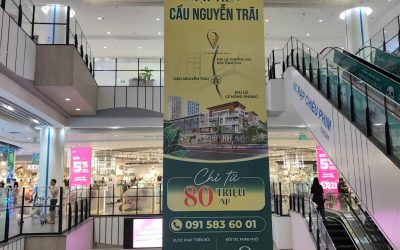 Vì sao nhiều thương hiệu lựa chọn banner, phướn thả trần tại AEON Mall Hải Phòng Lê Chân?