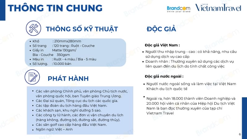 Báo giá quảng cáo Tạp chí Vietnam Travel 2026 mới nhất