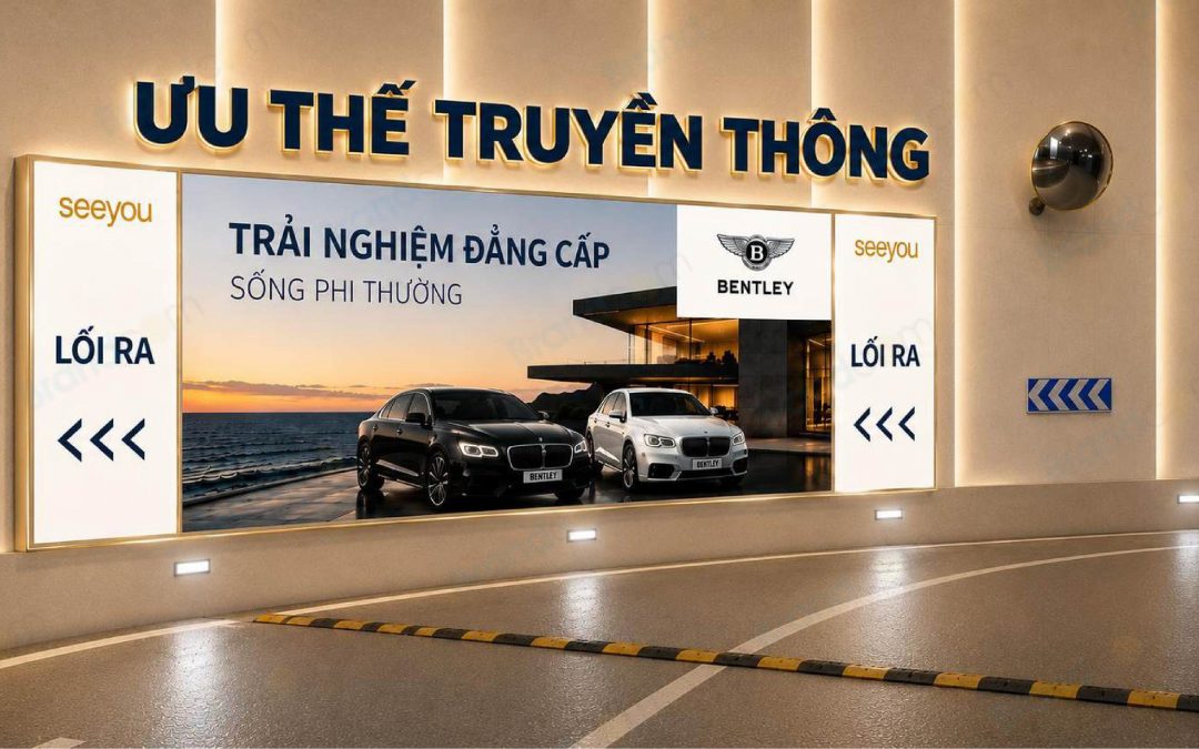 Quảng cáo hầm gửi xe: Hình thức, vị trí quảng cáo mới nhất