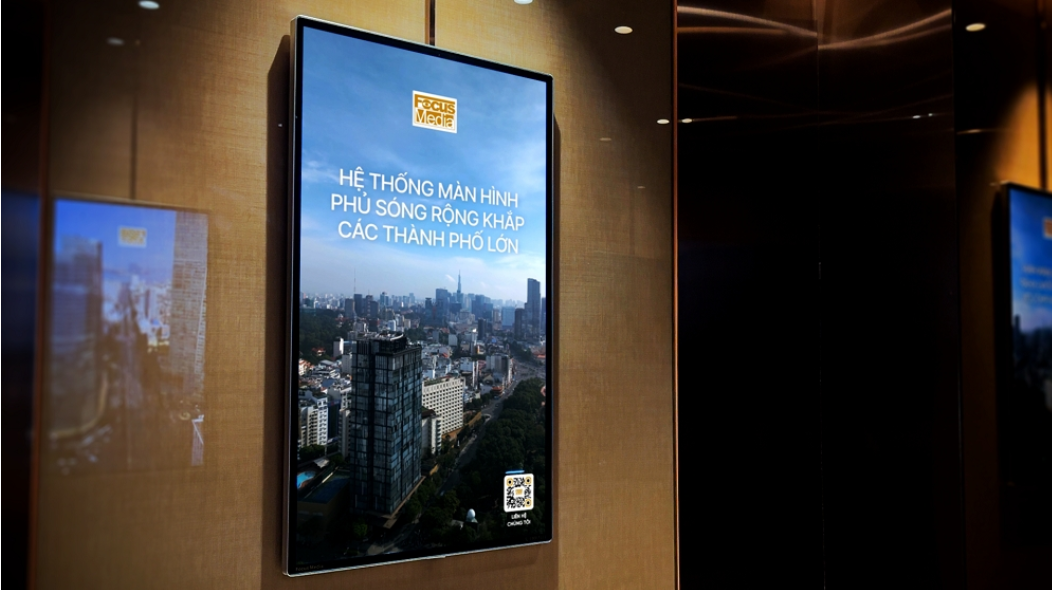 Quảng cáo thang máy Focus Media: Hình thức và cách booking quảng cáo
