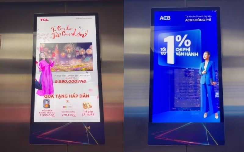 Quảng cáo thang máy tòa nhà văn phòng: tiếp cận khu vực doanh nghiệp hiệu quả